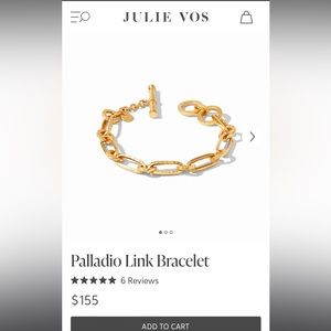 Julie Vos Palladio link bracelet, worn once, like new